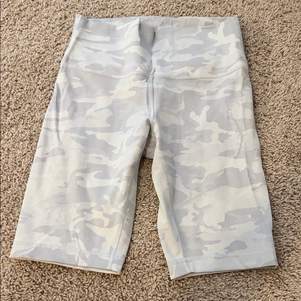 Camo Print Biker Shorts